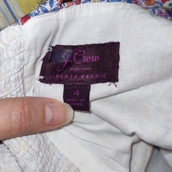 J. Crew Multicolor Floral Peplum Midi Dress - Picture 5 of 6